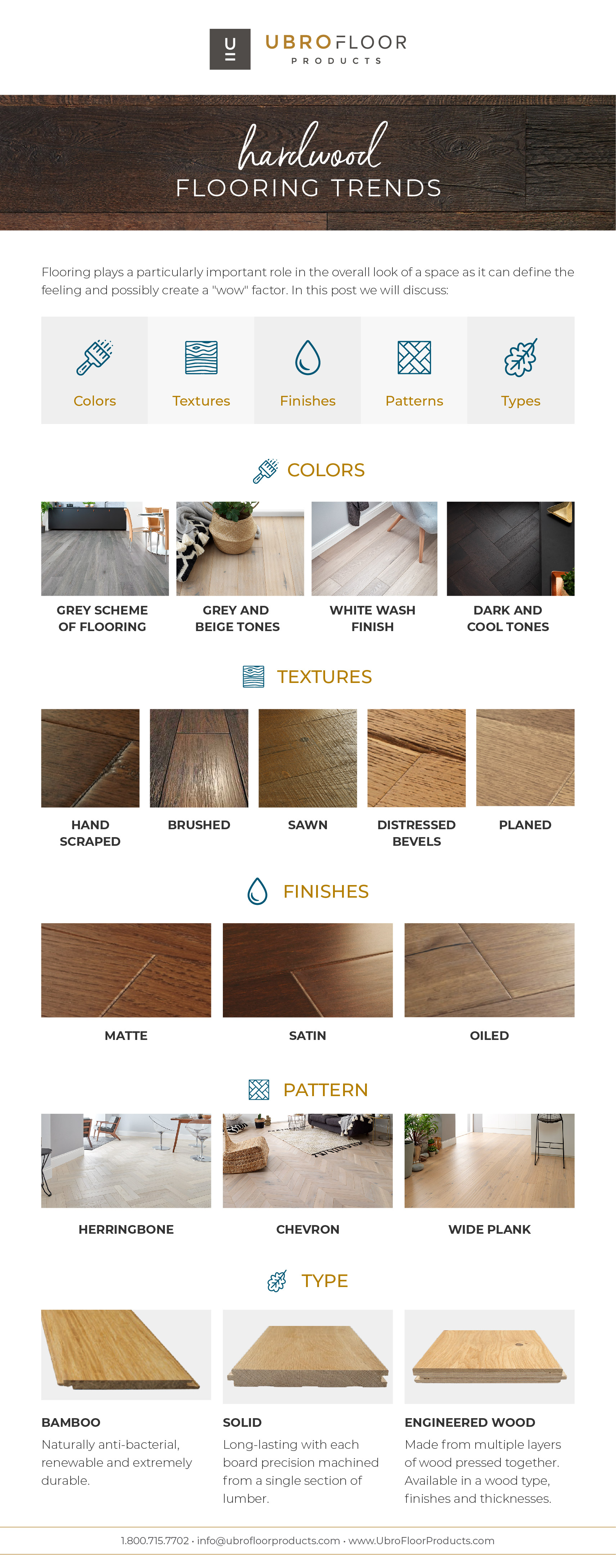 Hardwood flooring trends 2018, hardwood flooring textures, hardwood flooring patterns, hardwood flooring infographic